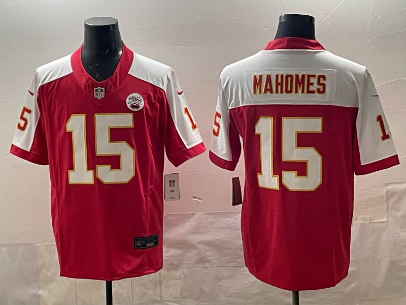 Men 2025 Nike Kansas City Chiefs #15 Mahomes Red 4th generation Limited NFL Jersey 01->kansas city chiefs->NFL Jersey